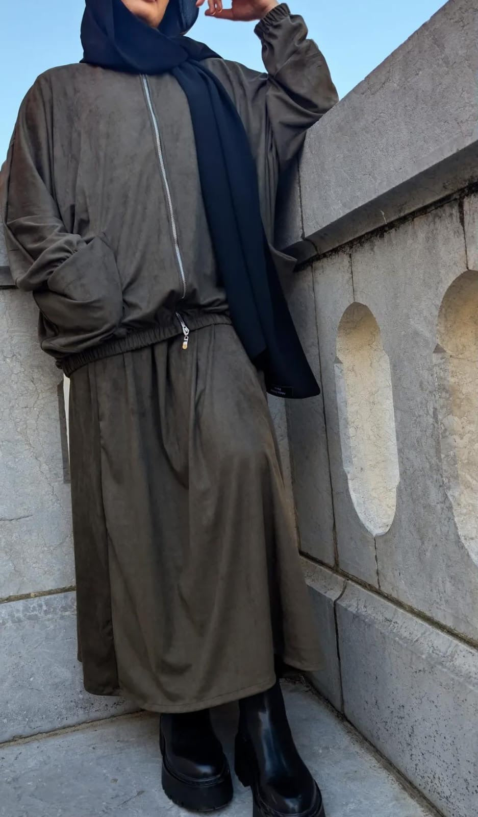 Set Old school - Vert (suédine premium)