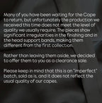 Cape imparfaite FIRMAA II