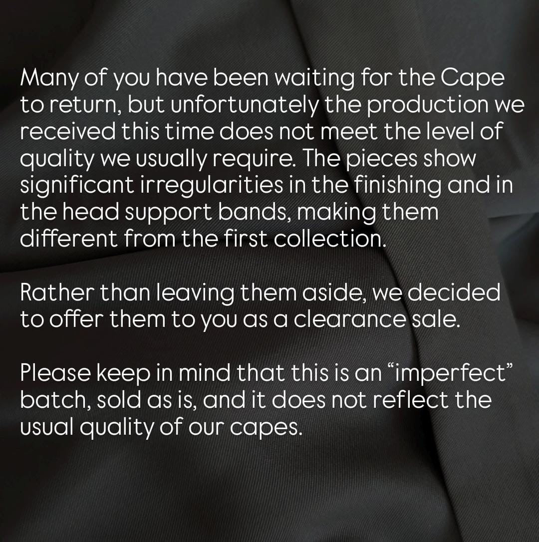 Cape imparfaite FIRMAA II