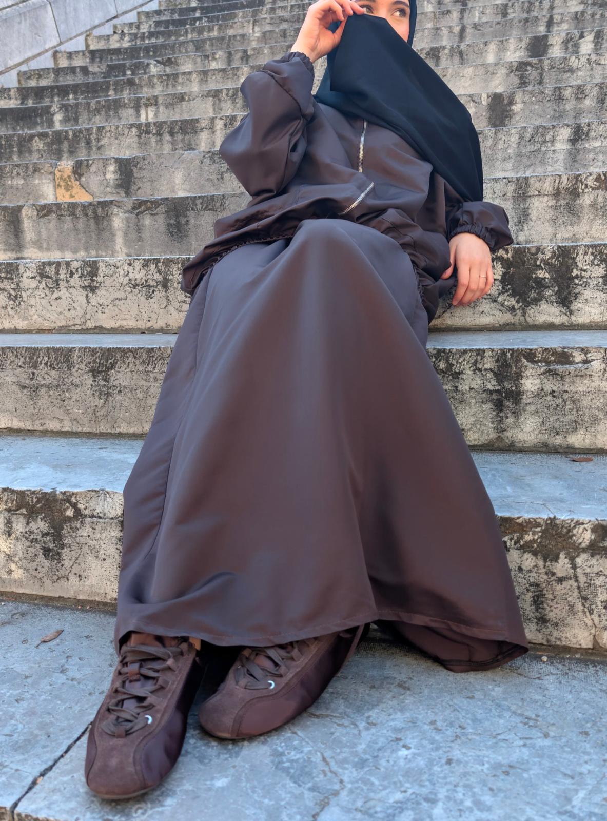 Set Old school - Marron (K-Way)