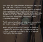 Cape imparfaite FIRMAA II