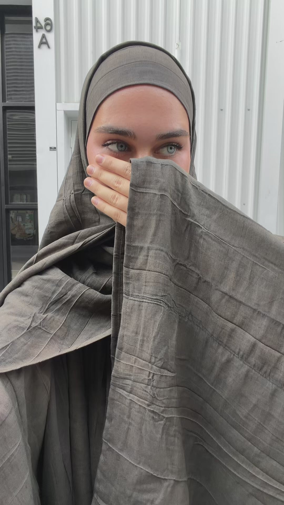 Hijab Mari Lina Marron grisé