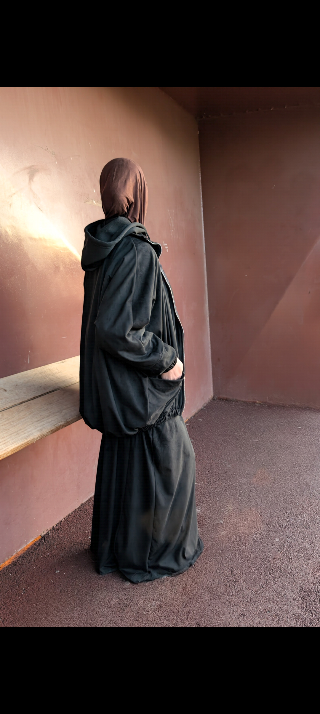 Set Old school - Noir (suédine premium)